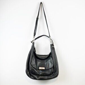 Coach Kristin Soft Leather Black Hobo Shoulder Crossbody Bag 22309